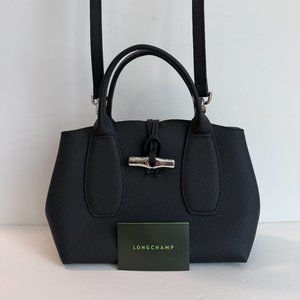 Longchamp Roseau S Handbag – Black Leather